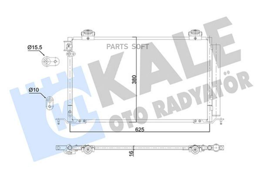 

Радиатор Кондиционера Toyota Avensis KALE арт. 350705