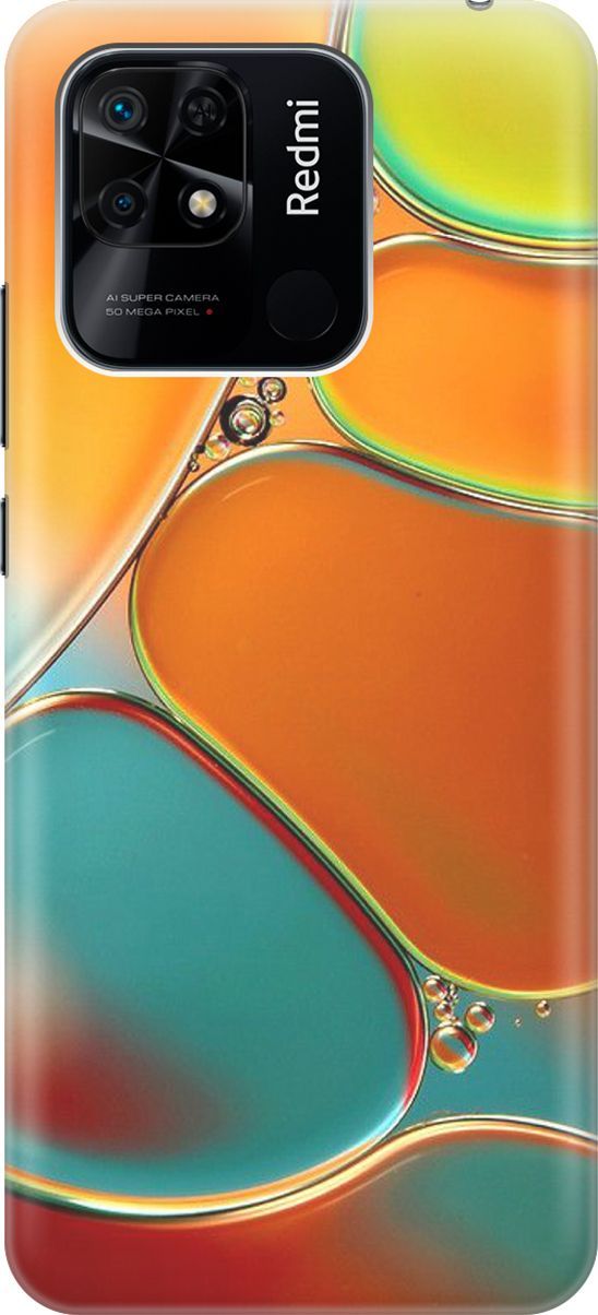 

Силиконовый чехол на Xiaomi Redmi 10C "Разноцветные пузырьки", Голубой;оранжевый, 5683