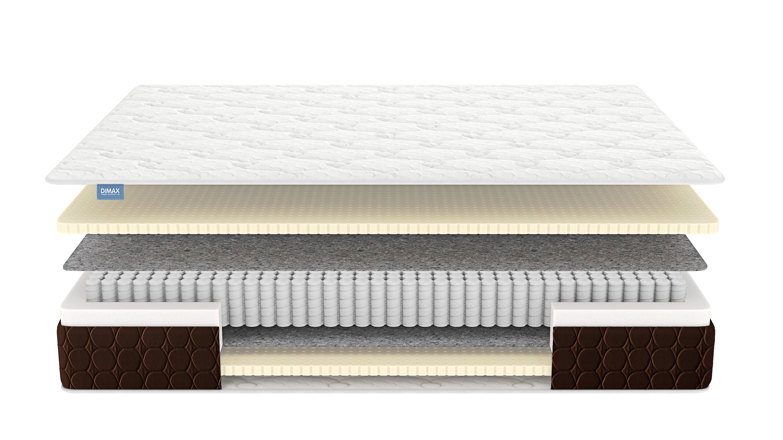 

Матрас Dimax Мега Софт 140х200, Бежевый;белый;серый;серебристый, Мега Софт