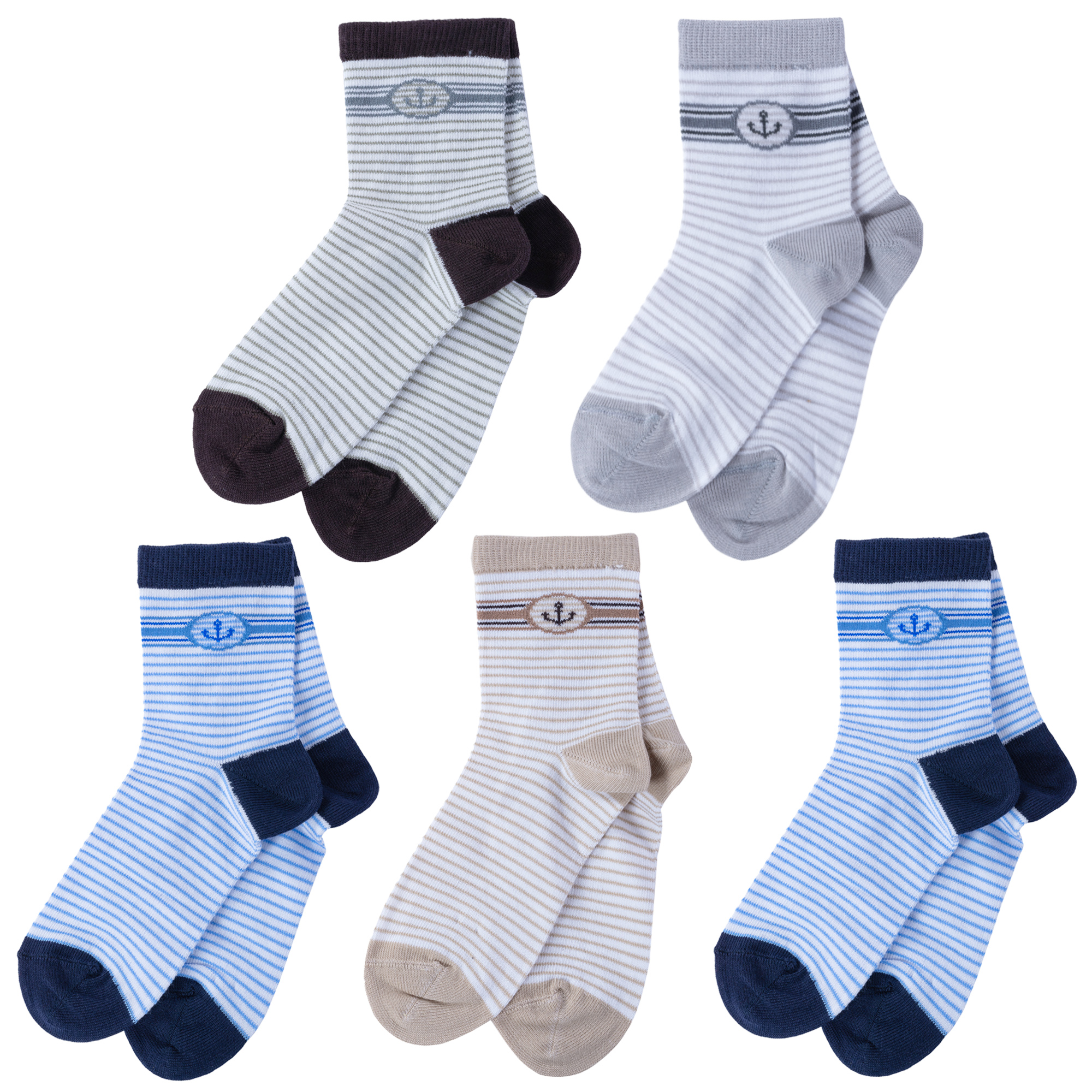 

Носки для мальчиков LorenzLine 5-Л65 цв. бежевый; серый; коричневый; синий р. 14-16, 5-Л65