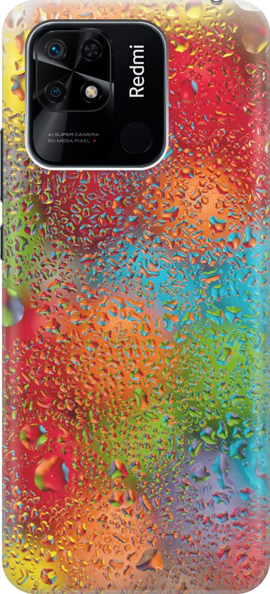 

Чехол на Xiaomi Redmi 10C "Капли и разноцветные шары", Голубой;зеленый, 5683