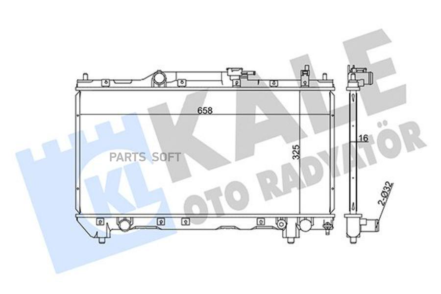 

Радиатор Двигателя Toyota Avensis KALE арт. 351965