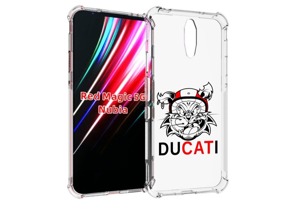 

Чехол MyPads дукати для ZTE Nubia Red Magic 1 5G, Прозрачный, Tocco