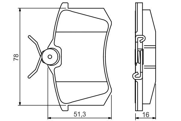 

Тормозные колодки Bosch задние для Volkswagen Golf 00/Citroen C8/Peugeot 807 02- 986495231