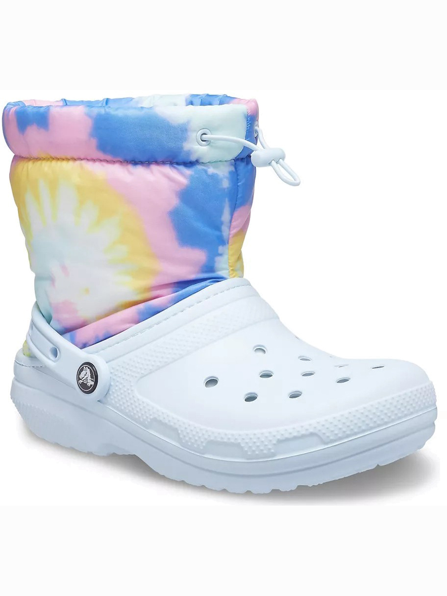 

Сабо унисекс Crocs ClassicLinedNeoPuffTieDyeBoot голубые 38-39 RU, ClassicLinedNeoPuffTieDyeBoot