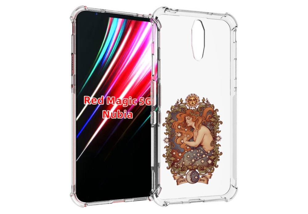 Чехол MyPads звездная девушка абстракция для ZTE Nubia Red Magic 1 5G