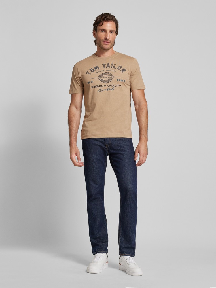 Футболка мужская TOM TAILOR 1037735 бежевая M 4446₽