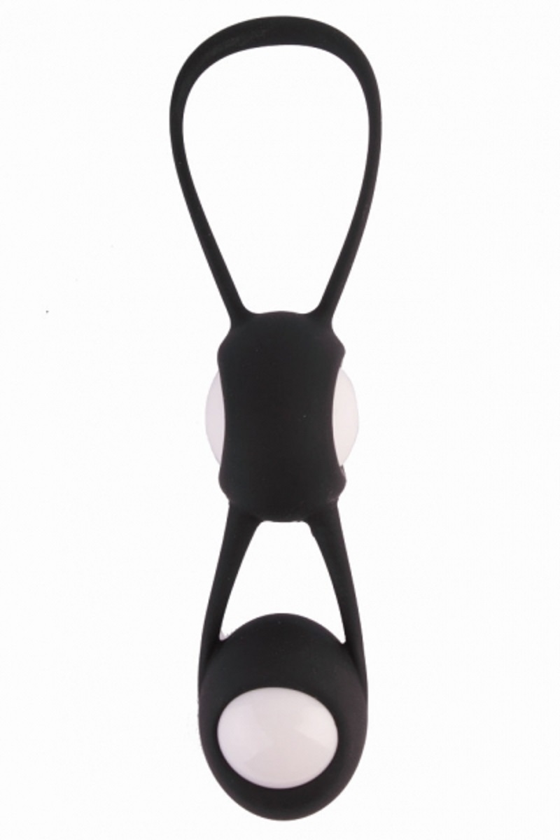 Вагинальные шарики Bior toys Fun Spot в силиконовой оболочке, черные