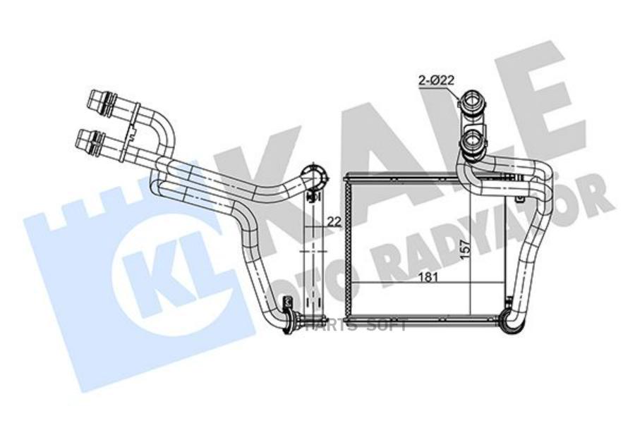 

KALE Радиатор отопителя VOLKSWAGEN GOLF VI/ GOLF PLUS/ JETTA IV HEATER
