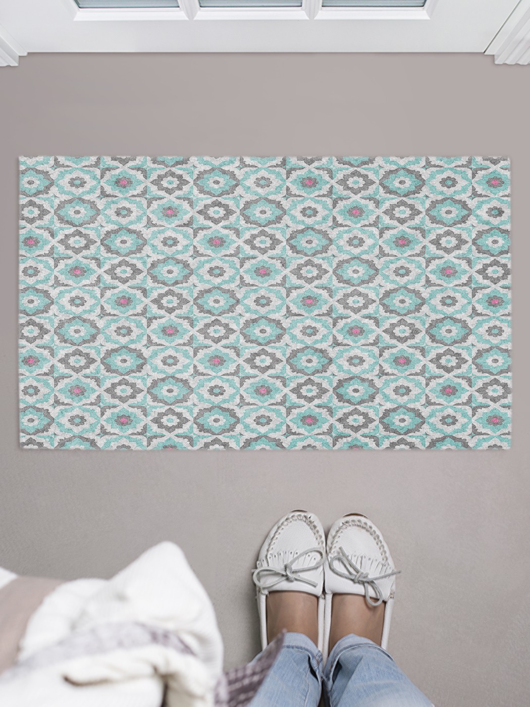 

Придверный коврик в прихожую для обуви, на резиновой основе, 75x45 см door_53621 JoyArty