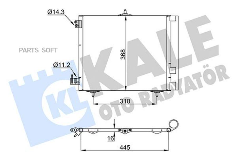 

KALE Радиатор кондиционера CITROEN C2/ C3 I/ C3 II/ C3 III/ C3 AIRCROSS/ C4 CACTUS- DS DS3