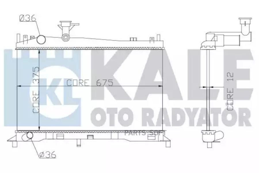 

KALE Радиатор двигателя MAZDA 6