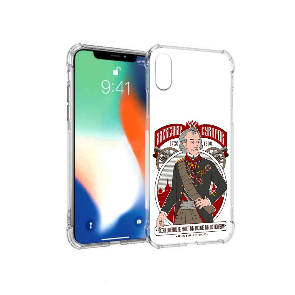 

Чехол MyPads Tocco для Apple iPhone X Суворов (PT94261.606.164), Прозрачный, Tocco