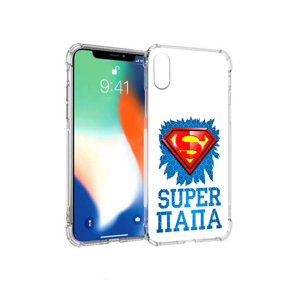 

Чехол MyPads Tocco для Apple iPhone X Супер Папа (PT94261.606.165), Прозрачный, Tocco