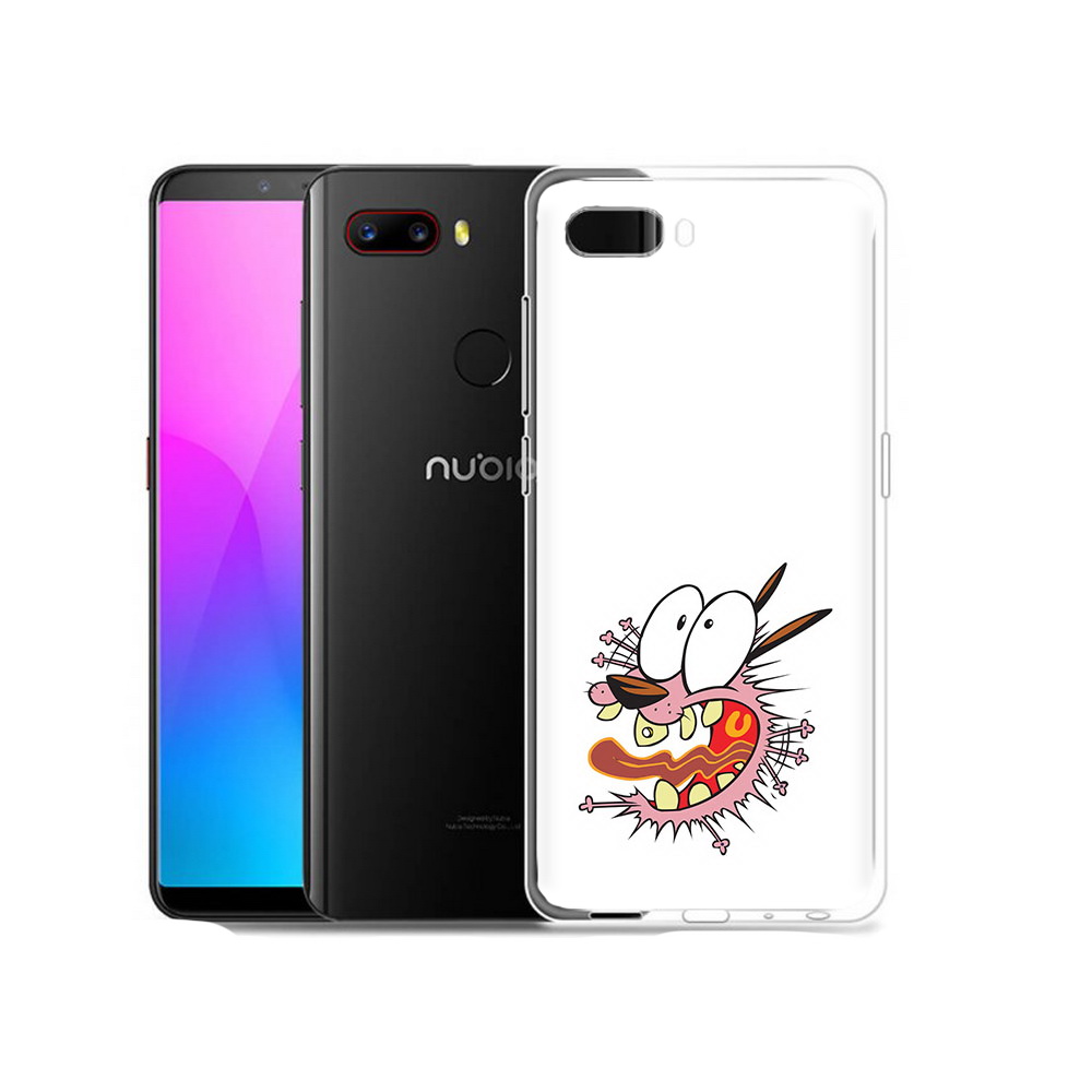 Чехол MyPads Tocco для ZTE Nubia Z18 испуганный бобик (PT115657.463.381)