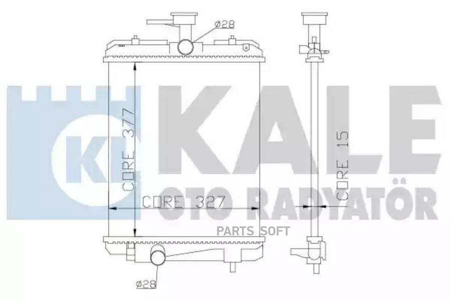 

KALE Радиатор PSA C1, 107 +AC