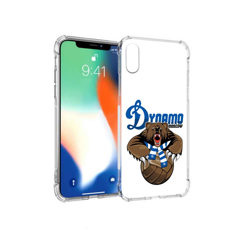 

Чехол MyPads Tocco для Apple iPhone X ФК Динамо медведь (PT94261.606.175), Прозрачный, Tocco