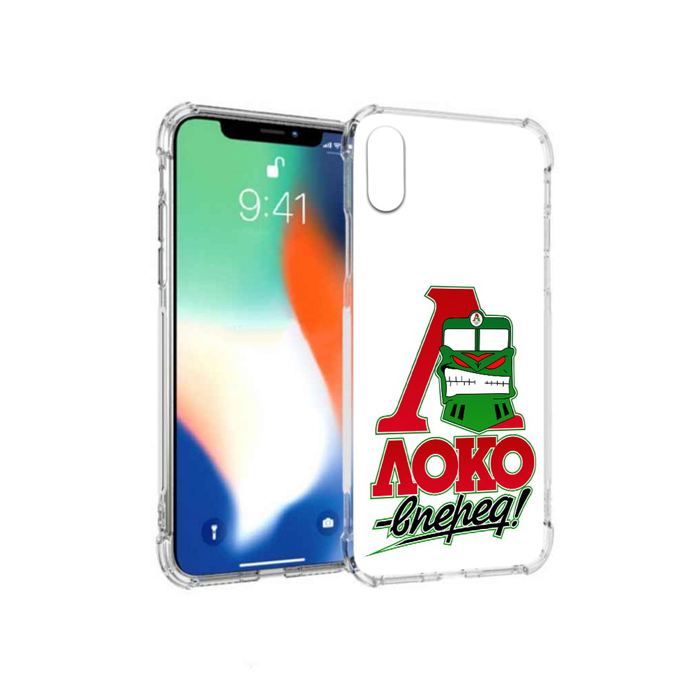 

Чехол MyPads Tocco для Apple iPhone X ФК локо вперед (PT94261.606.181), Прозрачный, Tocco