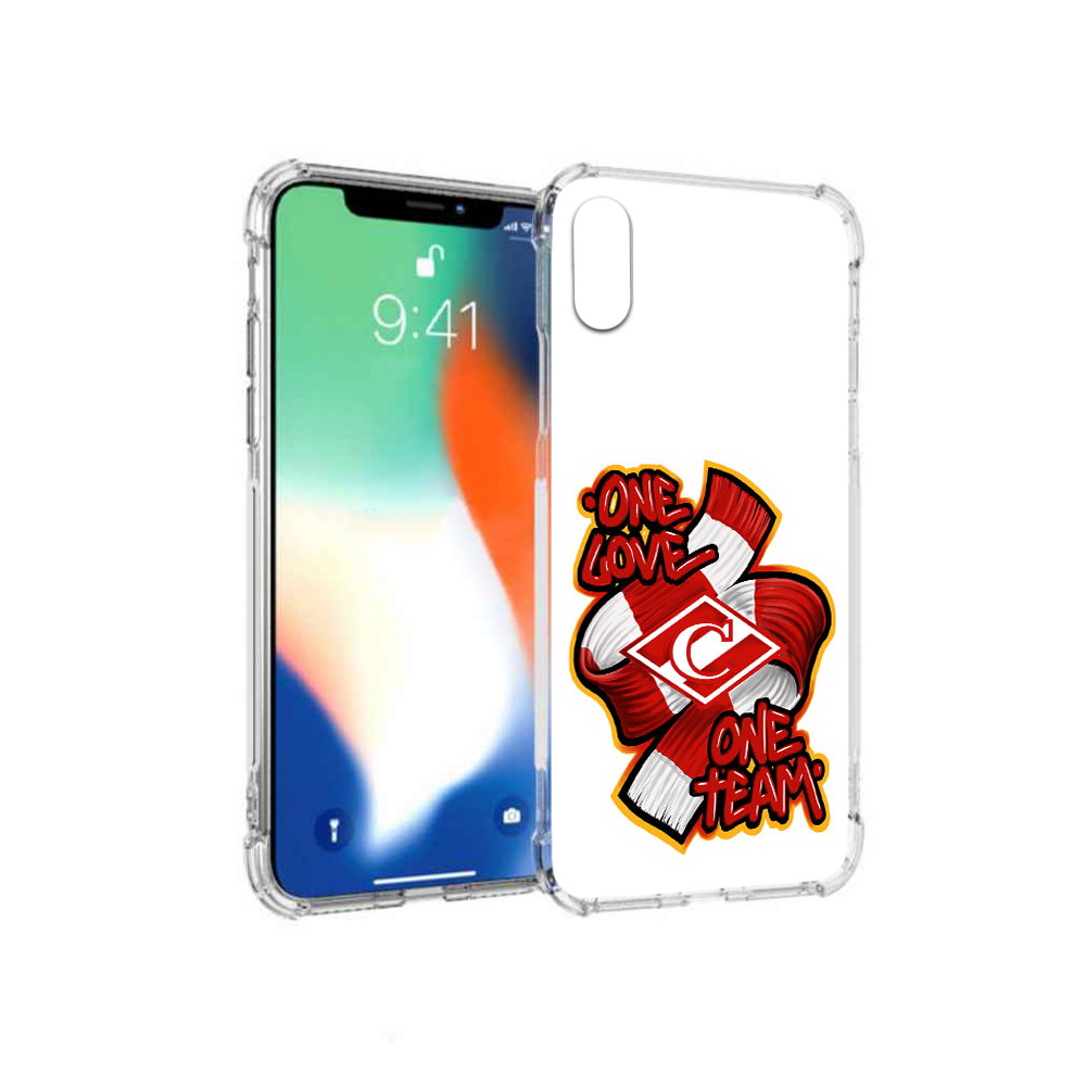 

Чехол MyPads Tocco для Apple iPhone X ФК спарак 1 любовь (PT94261.606.184), Прозрачный, Tocco