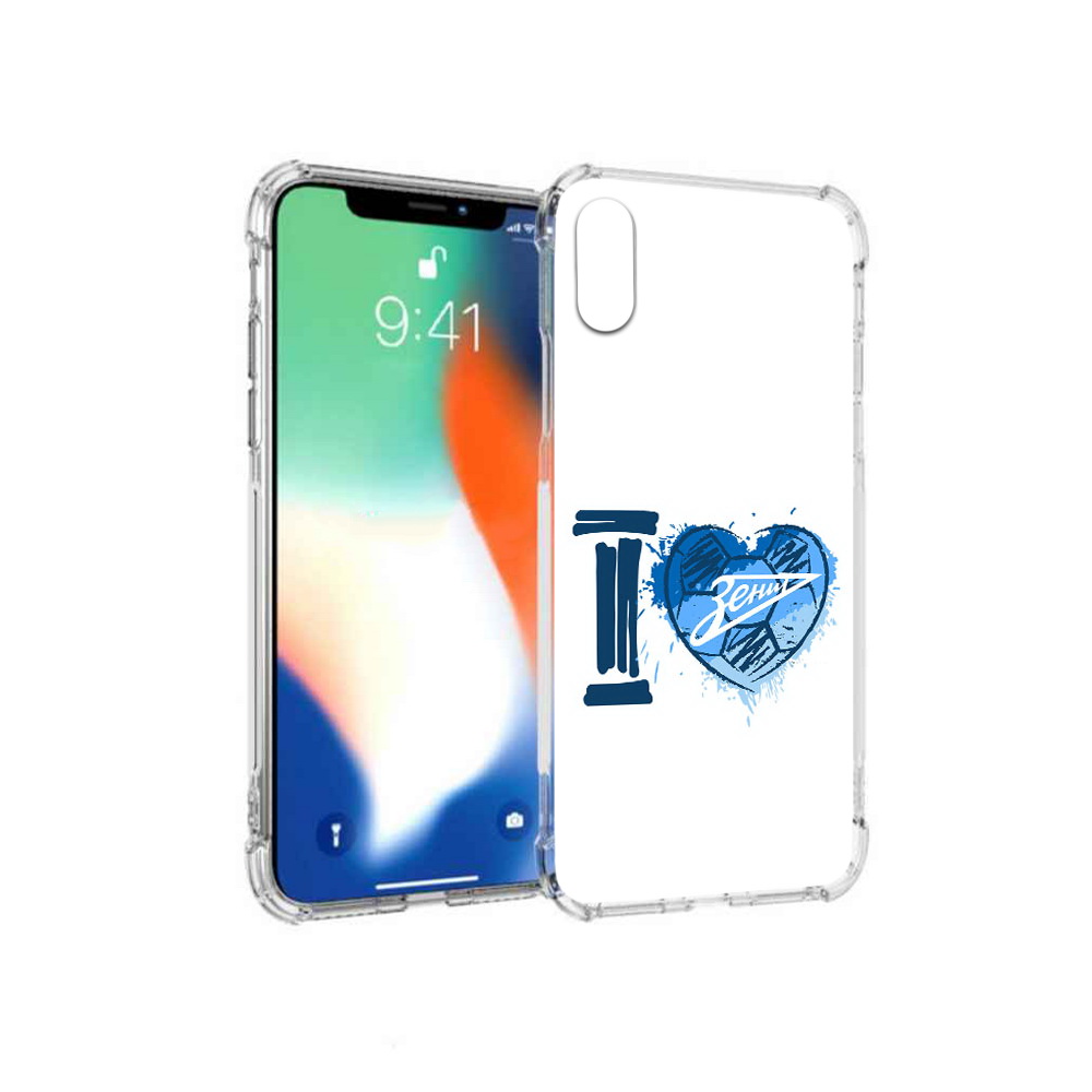 

Чехол MyPads Tocco для Apple iPhone X ФК я люблю зенит (PT94261.606.186), Прозрачный, Tocco