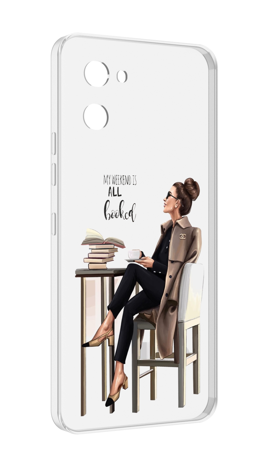 

Чехол MyPads Девушка-в-кофейне для UMIDIGI G1, Прозрачный, Tocco
