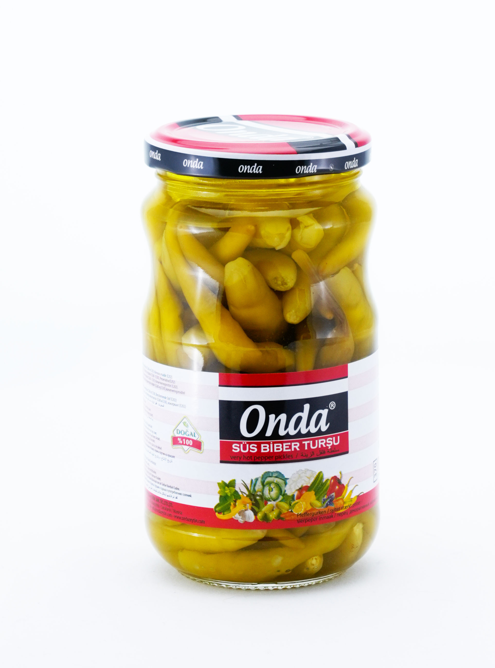 

Перец консервированный острый длинный ONDA, 330 г