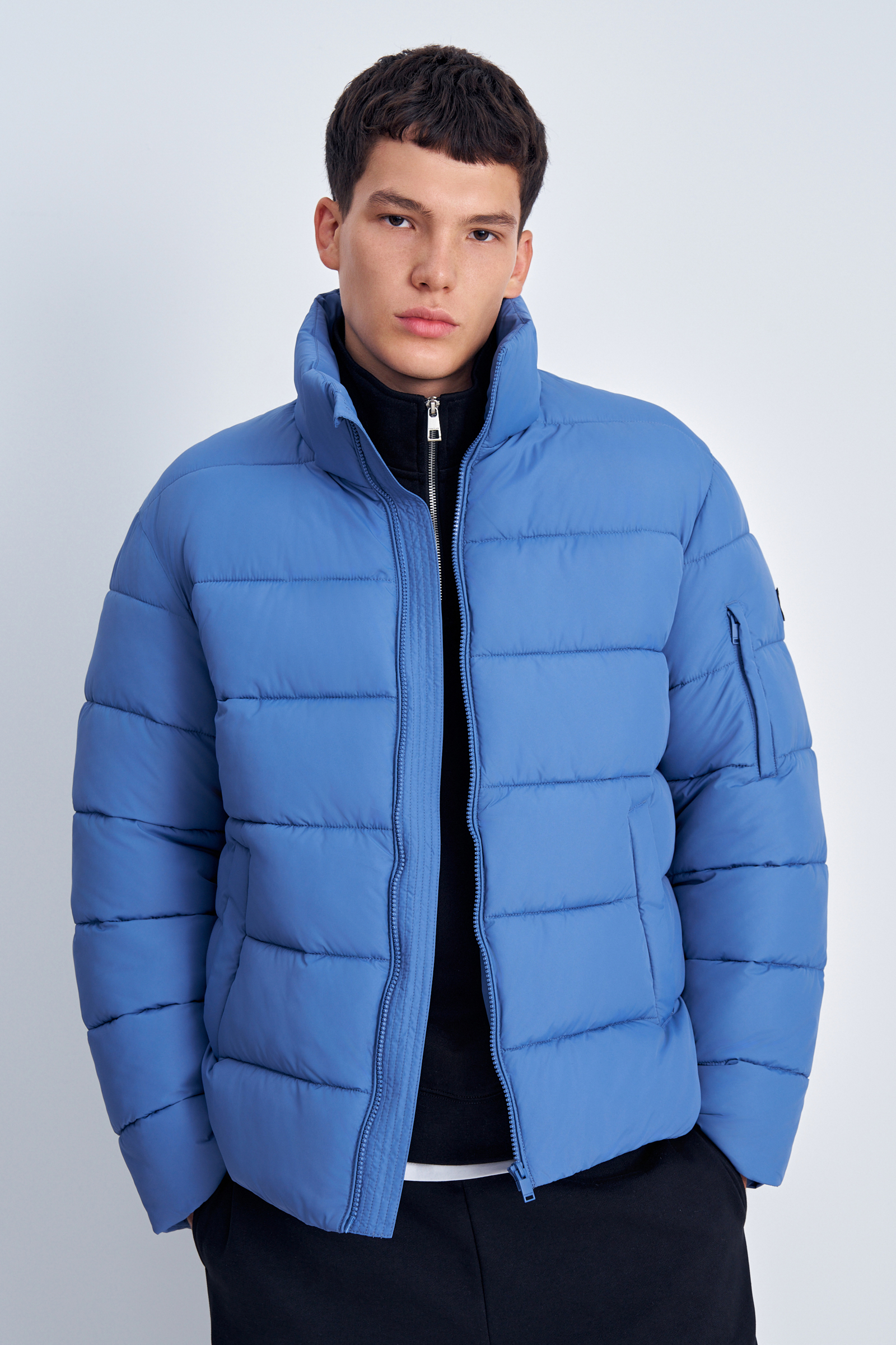 

Куртка мужская Finn Flare FAE21083B синяя 5XL, Синий, FAE21083B
