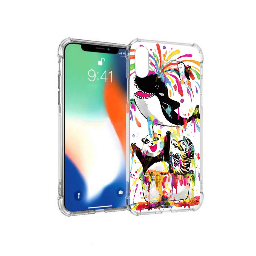 

Чехол MyPads Tocco для Apple iPhone X Хиппи кит (PT94261.606.191), Прозрачный, Tocco