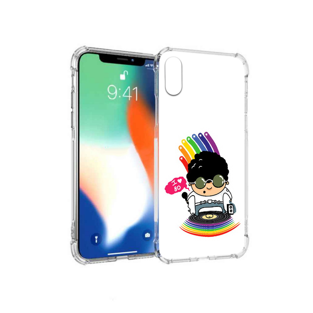 

Чехол MyPads Tocco для Apple iPhone X Я люблю 80-е (PT94261.606.205), Прозрачный, Tocco