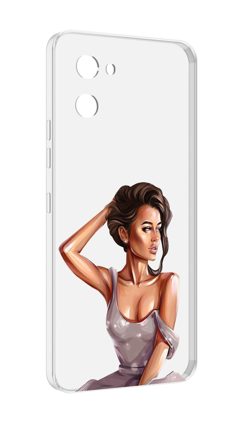 

Чехол MyPads Девушка-с-прической женский для UMIDIGI G1, Прозрачный, Tocco