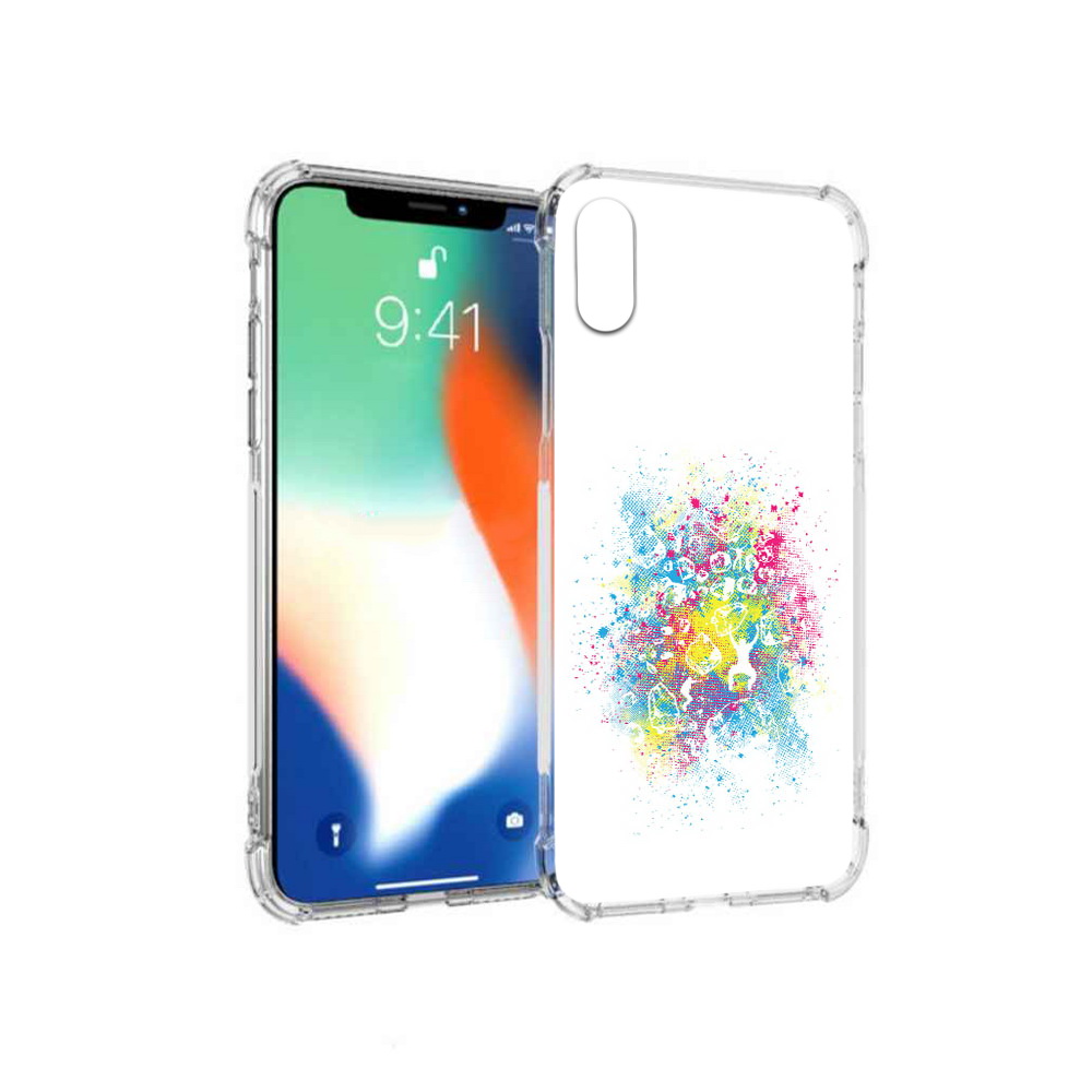 

Чехол MyPads Tocco для Apple iPhone X акварель абстракция (PT94261.606.214), Прозрачный, Tocco