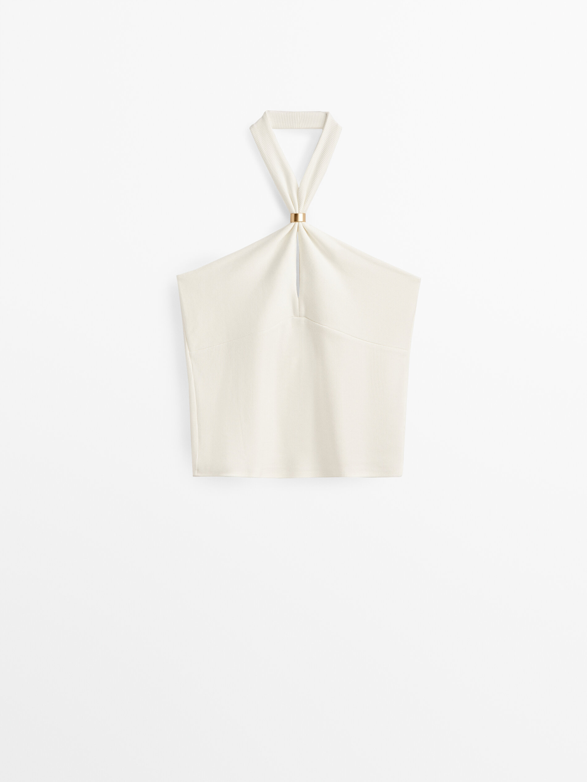 

Топ женский Massimo Dutti 06879906251 белый L, 06879906251