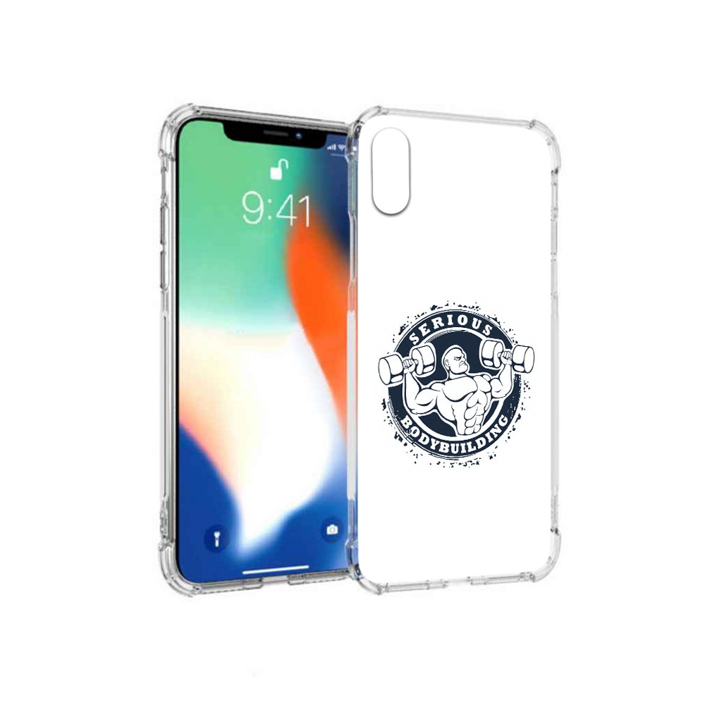 

Чехол MyPads Tocco для Apple iPhone X бодибилдинг воля к победе (PT94261.606.231), Прозрачный, Tocco