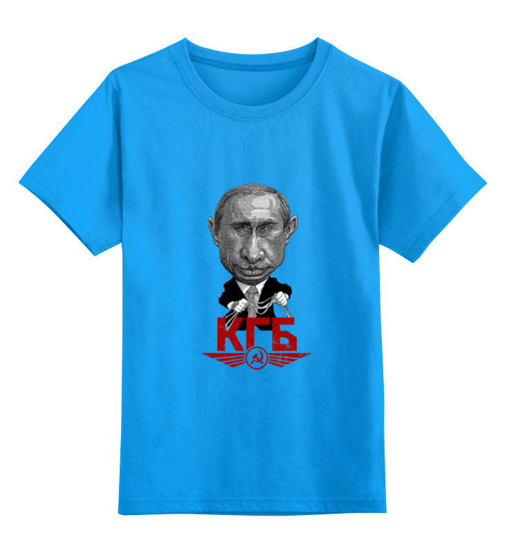 

Футболка детская Printio Putin цв. голубой р. 140, Putin