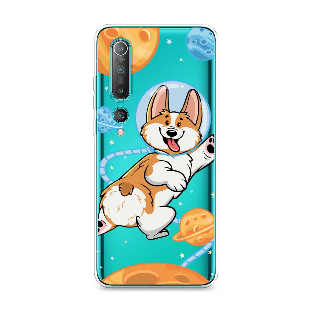

Чехол на Xiaomi Mi10/Mi10 Pro "Корги-космонавт", Голубой;бежевый;белый, 37550-1