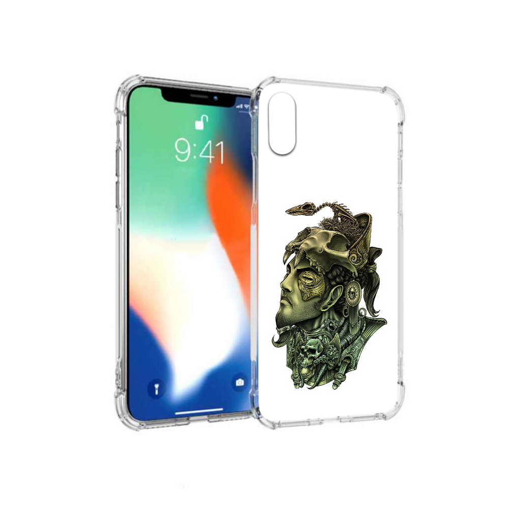 

Чехол MyPads Tocco для Apple iPhone X бронзовый воин (PT94261.606.248), Прозрачный, Tocco