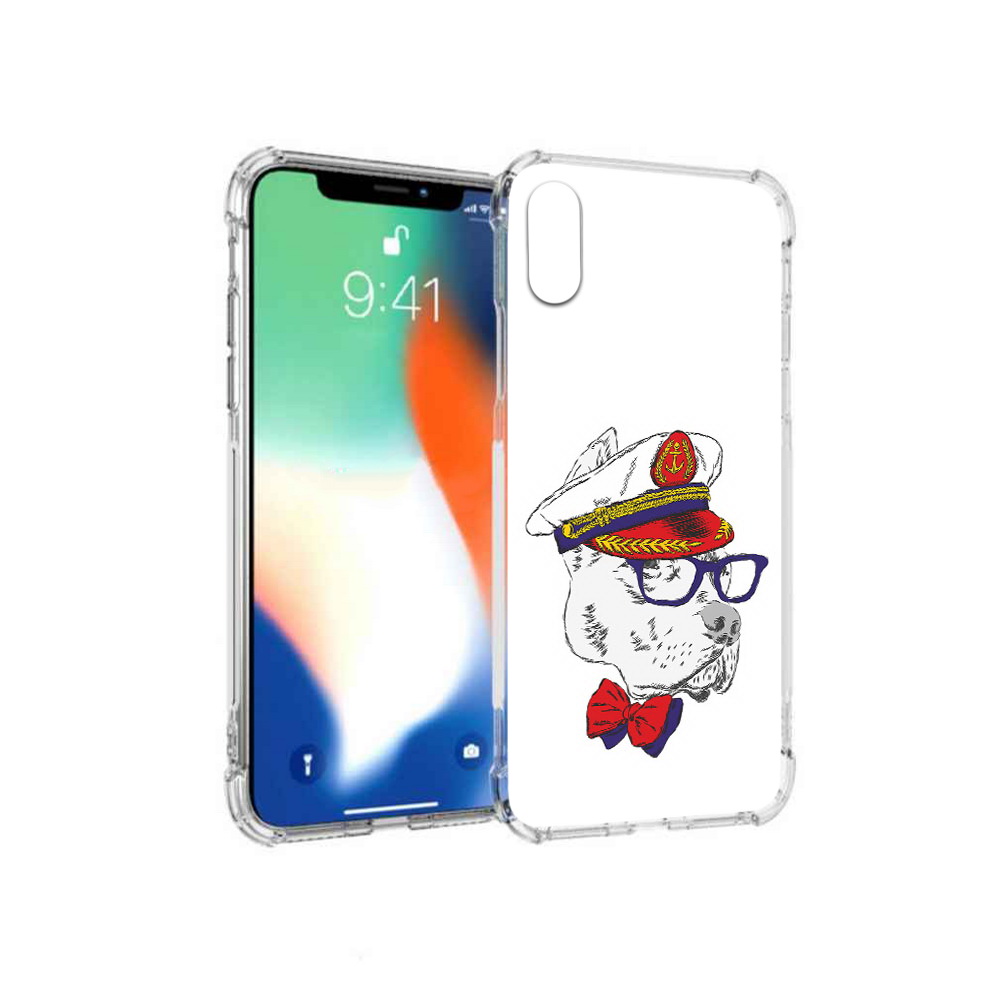 

Чехол MyPads Tocco для Apple iPhone X бульдог (PT94261.606.251), Прозрачный, Tocco