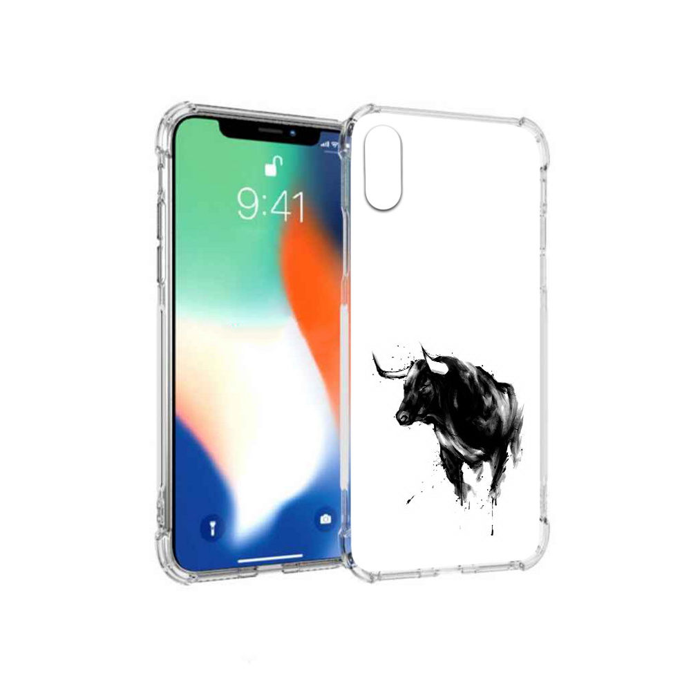 

Чехол MyPads Tocco для Apple iPhone X бык (PT94261.606.254), Прозрачный, Tocco