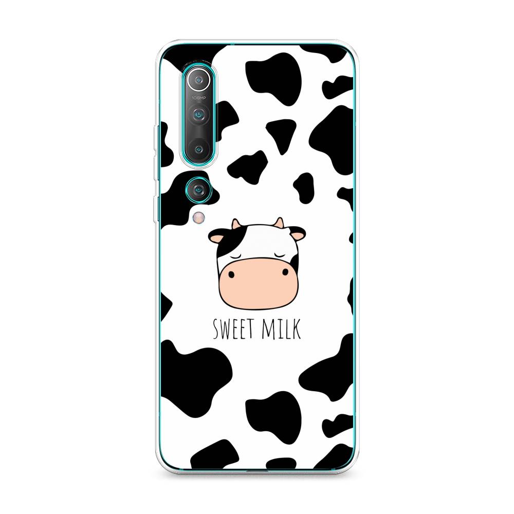 

Чехол на Xiaomi Mi 10 Pro "Sweet milk", Розовый;белый;черный, 37850-1