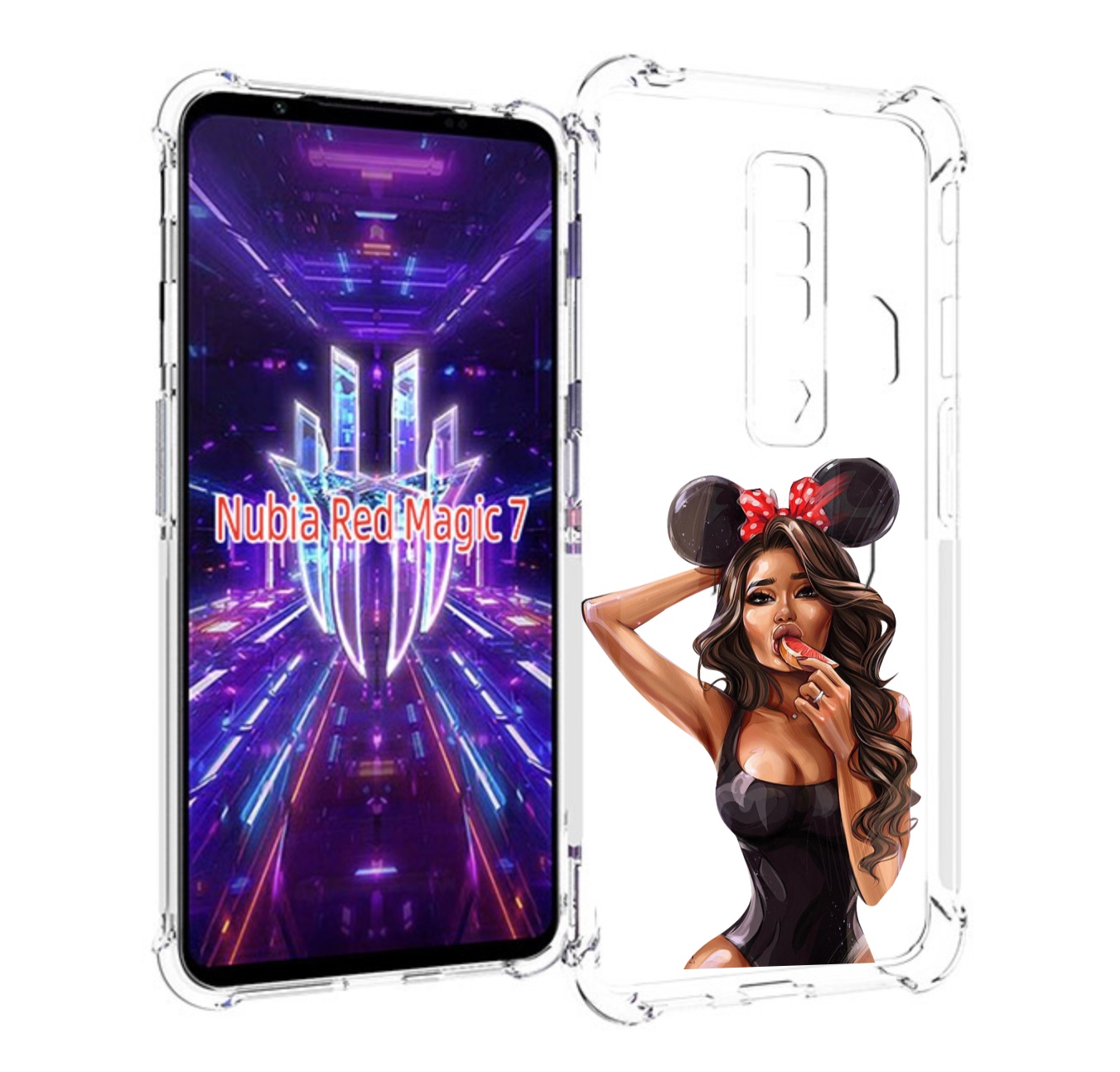 

Чехол MyPads девушка-с-грейпфрутом женский для ZTE Nubia Red Magic 7, Прозрачный, Tocco