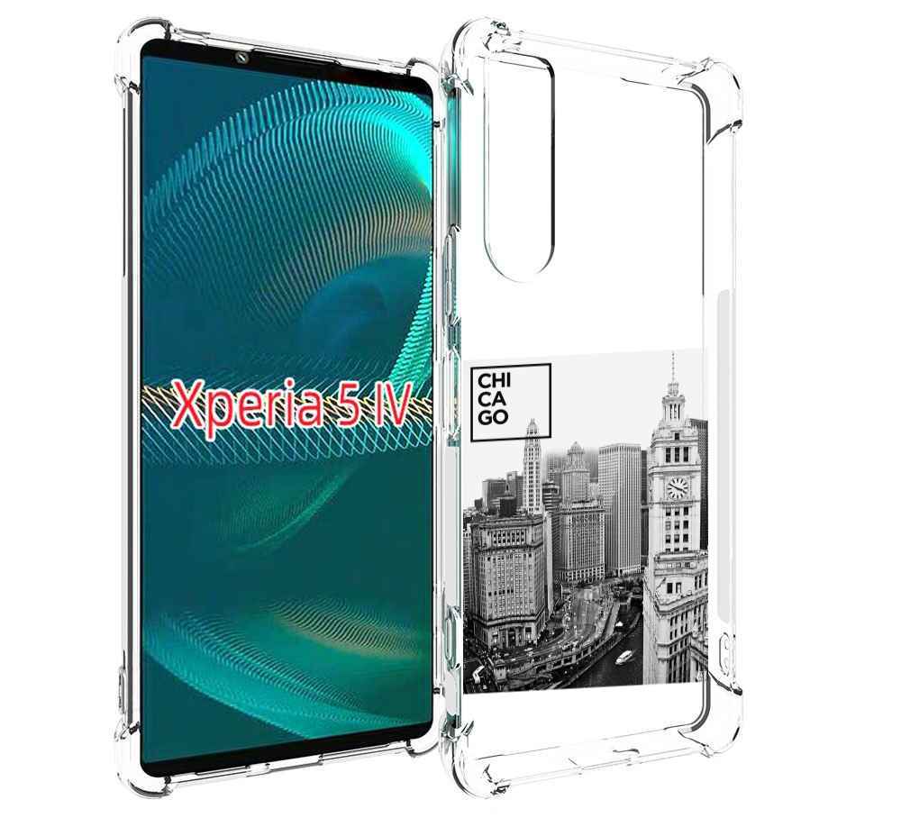 

Чехол MyPads черно белый чикаго для Sony Xperia 5 IV (5-4), Прозрачный, Tocco