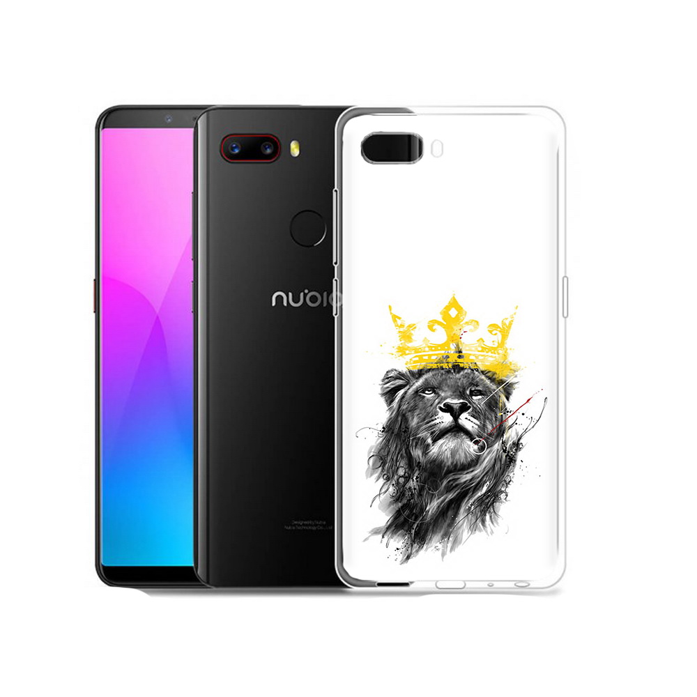 

Чехол MyPads Tocco для ZTE Nubia Z18 король-лев (PT115657.463.391), Прозрачный, Tocco