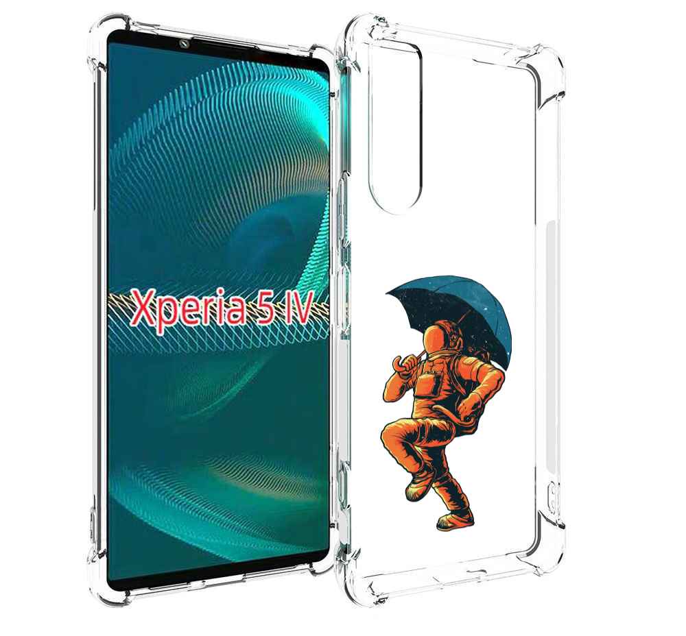 

Чехол MyPads шагающий космонавт с зонтом для Sony Xperia 5 IV (5-4), Прозрачный, Tocco