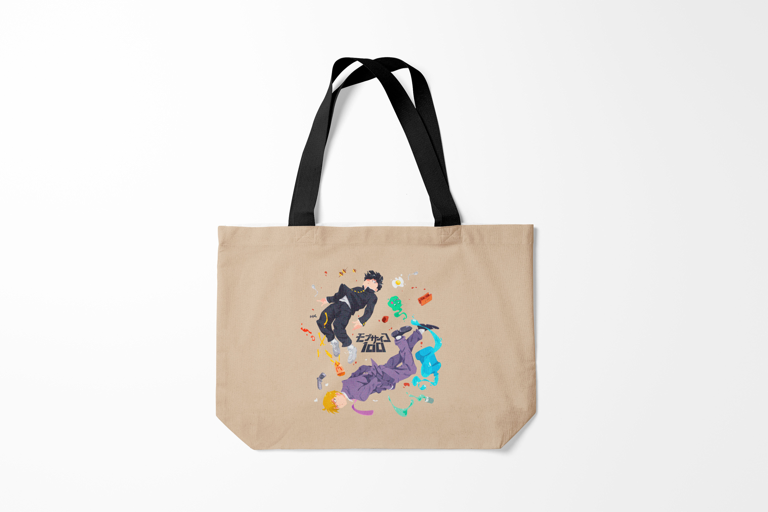 

Сумка шoппер унисекс Burnettie Моб Психо 100 Большой Принт, бежевый, Моб Психо 100 Большой Принт