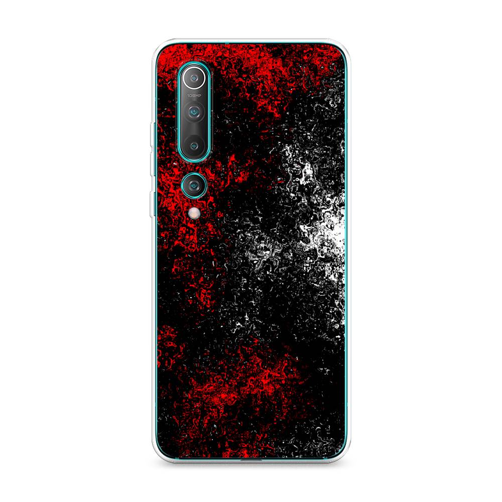 

Чехол на Xiaomi Mi 10 Pro "Монотипия", Красный;черный;белый, 37850-3
