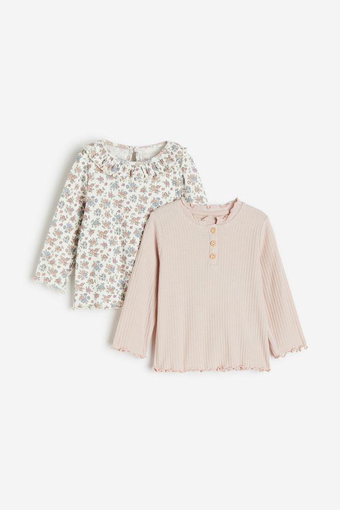 

Лонгслив детский H&M 0983165, Белый, Цветочный, 98, 0983165