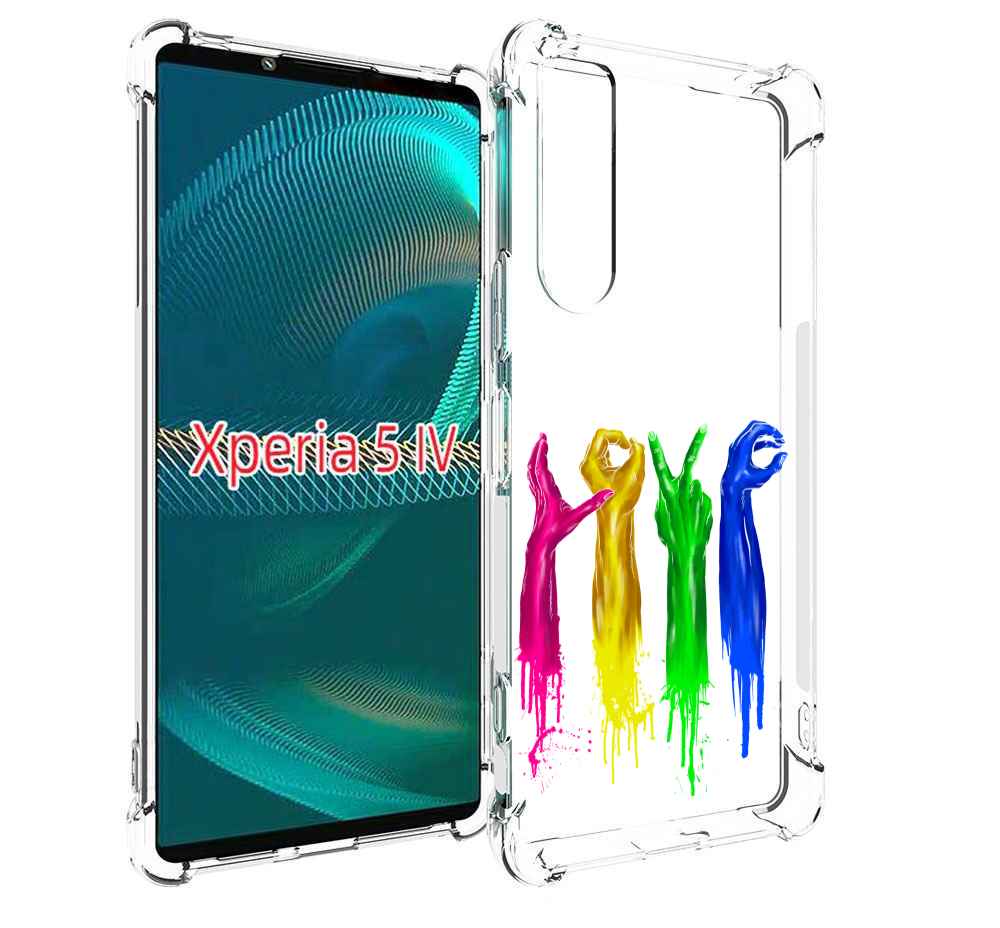 

Чехол MyPads яркие руки love для Sony Xperia 5 IV (5-4), Прозрачный, Tocco