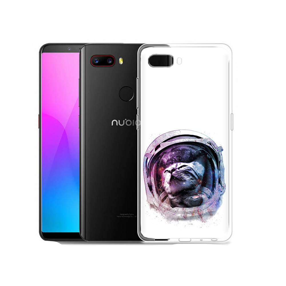 

Чехол MyPads Tocco для ZTE Nubia Z18 кот в шлеме (PT115657.463.396), Прозрачный, Tocco