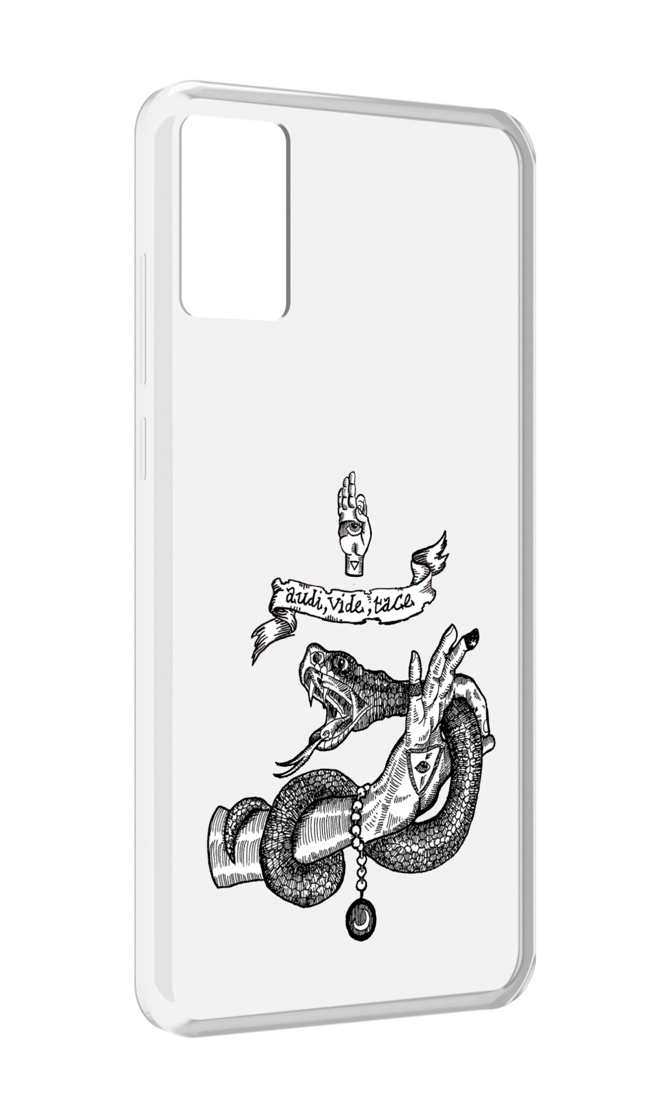 

Чехол MyPads змея на руке рисунок для CUBOT P50, Прозрачный, Tocco