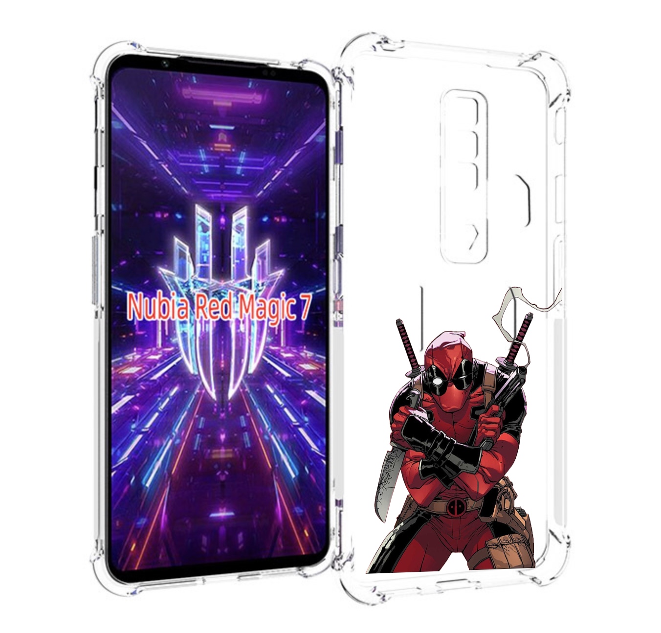 

Чехол MyPads дедпул-подмигивает для ZTE Nubia Red Magic 7, Прозрачный, Tocco